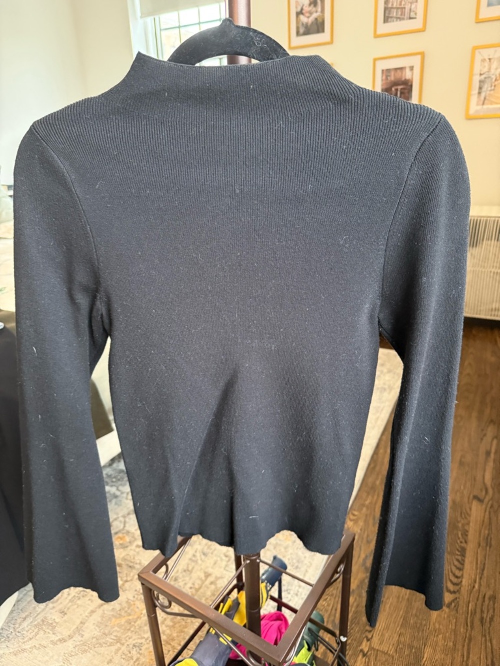Anthropologie Black Cowl Neck Sweater